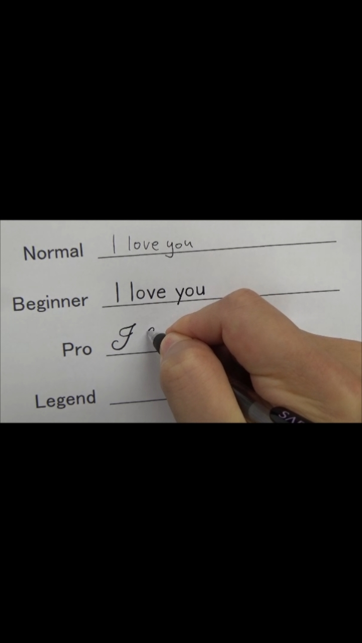 Amazing English Handwriting #handwriting #satisfying #english #iloveyou 