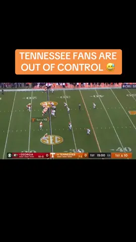 Tennessee fans STORM THE FIELD after scoring 1 touchdown vs Georgia…thoughts?? #tennessee #ncaa #cfb 