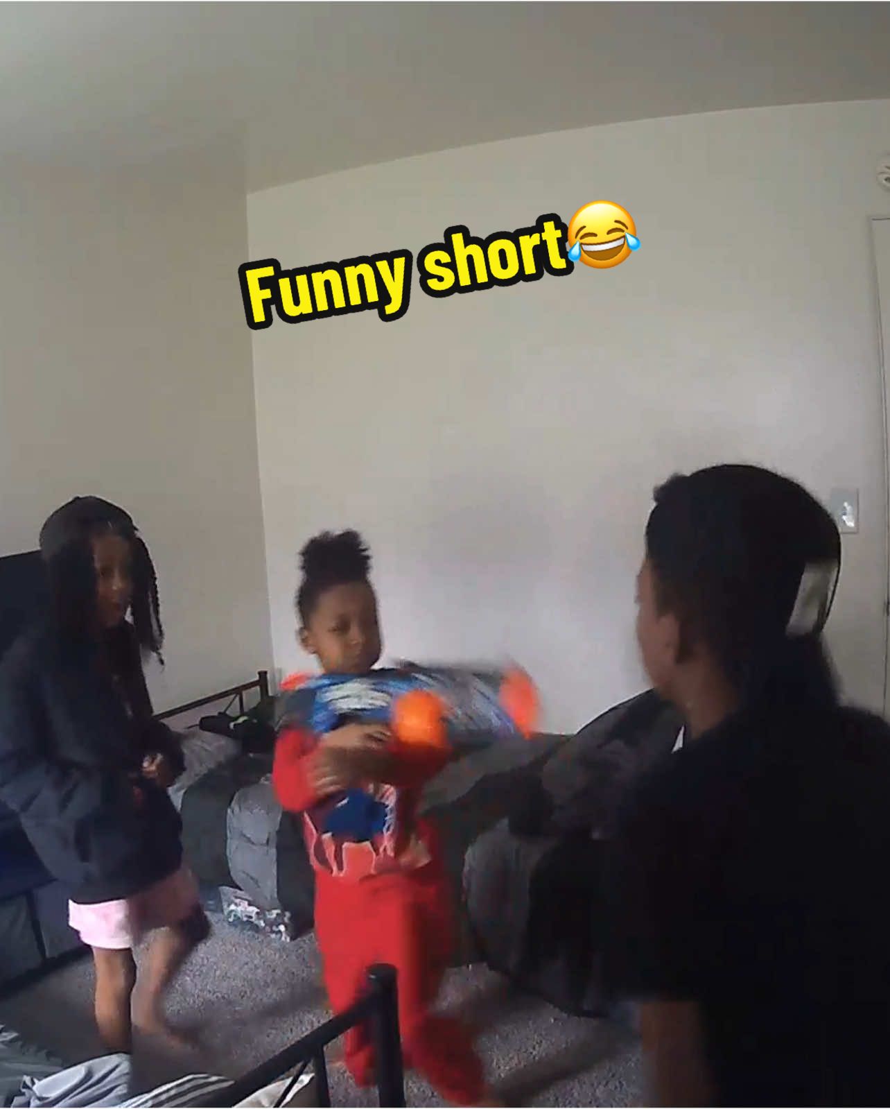 That time, Lil bro, got fed up with big bro shenanigans 😂😮he really thought it went off😂#funnyvideo #play #fun #sisterandbrother 