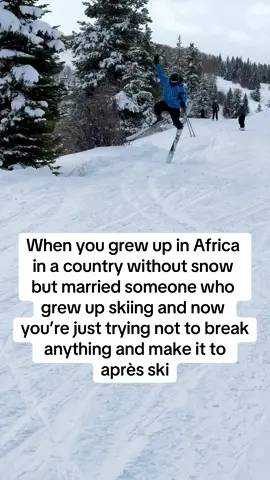 He earned his double shot of whiskey 🥃 😆  Bertaut didn’t see snow until he moved from Cameroon to the US for college, where he met me- a girl from Indiana who started skiiing as a toddler!  The things we do for love! 😘 📍Beaver Creek Resort  #skiingfail #skiers #beginnerskier #africanman #cameroonian 