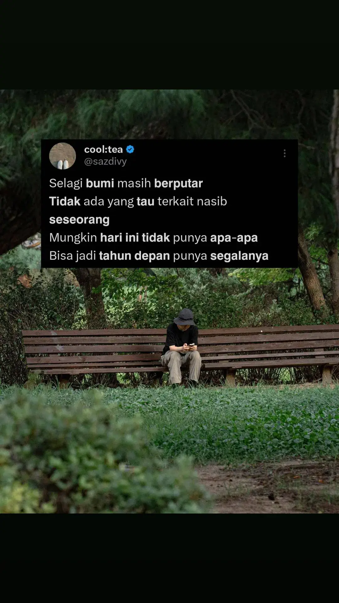 takdir itu ga ada yg tau ya✨️ #quotes #qouteoftheday #katakata #Love #lovestory #lovequotes #hubungan #komunikasi #bumi #berputar #nasib #seseorang #masadepan #effort #mencintai #kesepian #hangai #perasaan #komitmen #berjuang #dicintai #dihargai #mehangai #berharap #tulus #mandiri #silenttreatment #pasangan #sempurna #foryou #fyp #foryoupage #fypシ゚ #fypviralシ #fypage #4u #xyzbca 