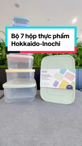 Bộ 7 hộp thực phẩm chữ nhật Hokkaiodo-Inochi #inochi #inochivietnam #xuhuongtiktok2024 #thinhhanh #giadungtienich #giadungthongminh #yeubepnghiennha #hopdungthucpham #hopdungthucphamtulanh #mevabe 