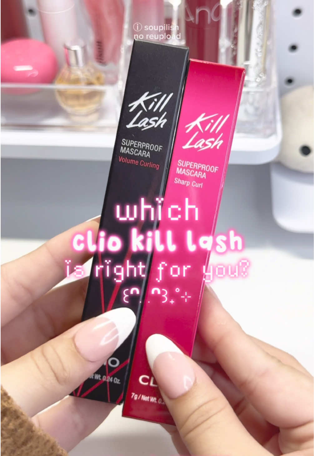 which @cliocosmetics_global kill lash mascara is right for you? 🤍🫧 now available on amazon with a discount for black friday/ cyber monday! 🩷 #killlashmascara #volumizingmascara #pinkcushion #meshcushion #blackfridaydeals #cybermonday #amazonbeauty #amazonfinds #amazonbeautymusthave #kbeauty #koreanmakeup 