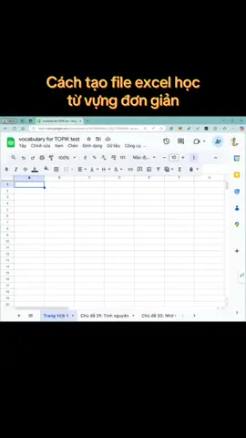 Cách tạo file excel ôn tập từ vựng tiếng hàn trong 30s. Các bạn có thể thêm cột note, check, ngày review, hán hàn…bla bla tuỳ ý nhé. Nếu có sẵn list từ thì past vào nhanh hơn. Hoặc dùng list từ past vào Quizlet cho dễ học cũng được. Biến hoá 7749 cách học từ vựng cho đỡ nhàm chán. Nhưng theo mình thì làm càng đơn giản hoá càng tốt, dễ theo đến cùng. #hoctuvung #tuvungtienghan #studywithme #studymotivation #topik