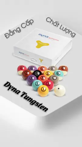 Bi lỗ Duyna Tungtens Thông số kỹ thuật Số lượng: 16 trái Đường kính: 57,2 mm Trọng lượng: 169 gram Vật liệu: extremely high phenolic resin content #Billiards #bidalo #xuhuong #ThươngHiệuBilliards 