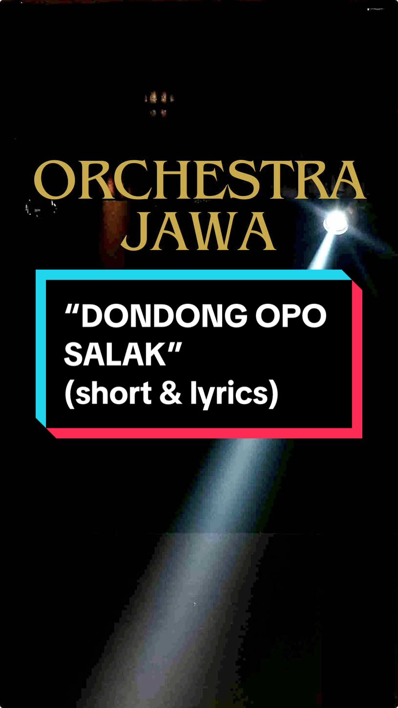 ORCHESTRA JAWA - “Dondong Opo Salak” (short & lyrics) • full version di bio, akun youtube “Guntur Nur Puspito” • #orchestrajawa #dondongoposalak #short #lyrics #musikjawa #tembangjawa #lagudolananjawa 