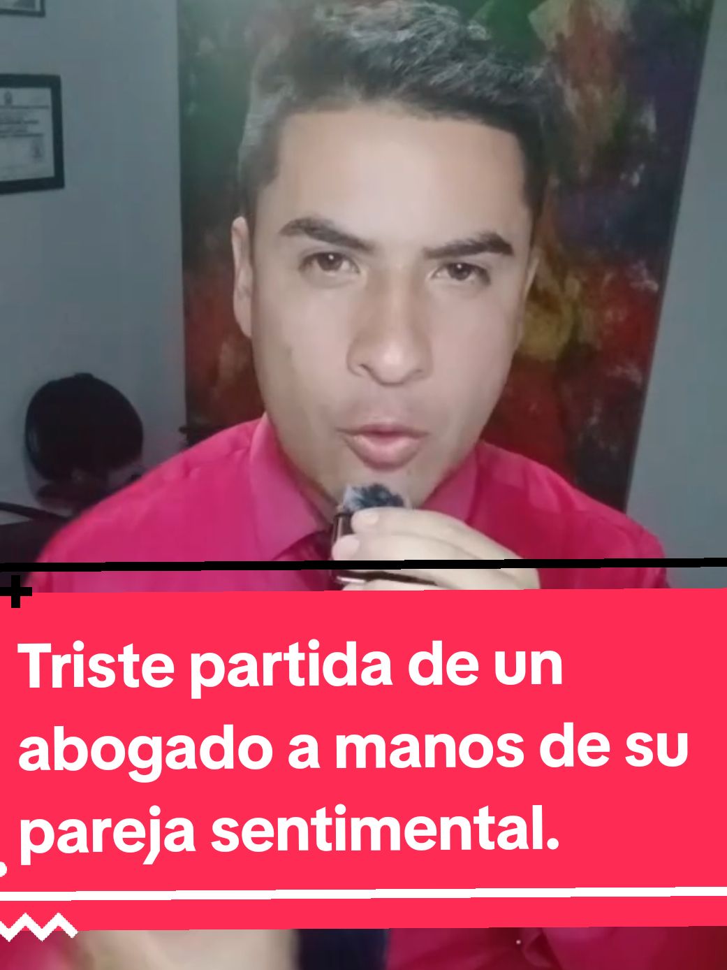 Triste partida de un abogado a manos de su pareja sentimental. #triste #dolor #partida #abogado #ley #derecho #derechopenal #obsecion #celos #fyp #parati