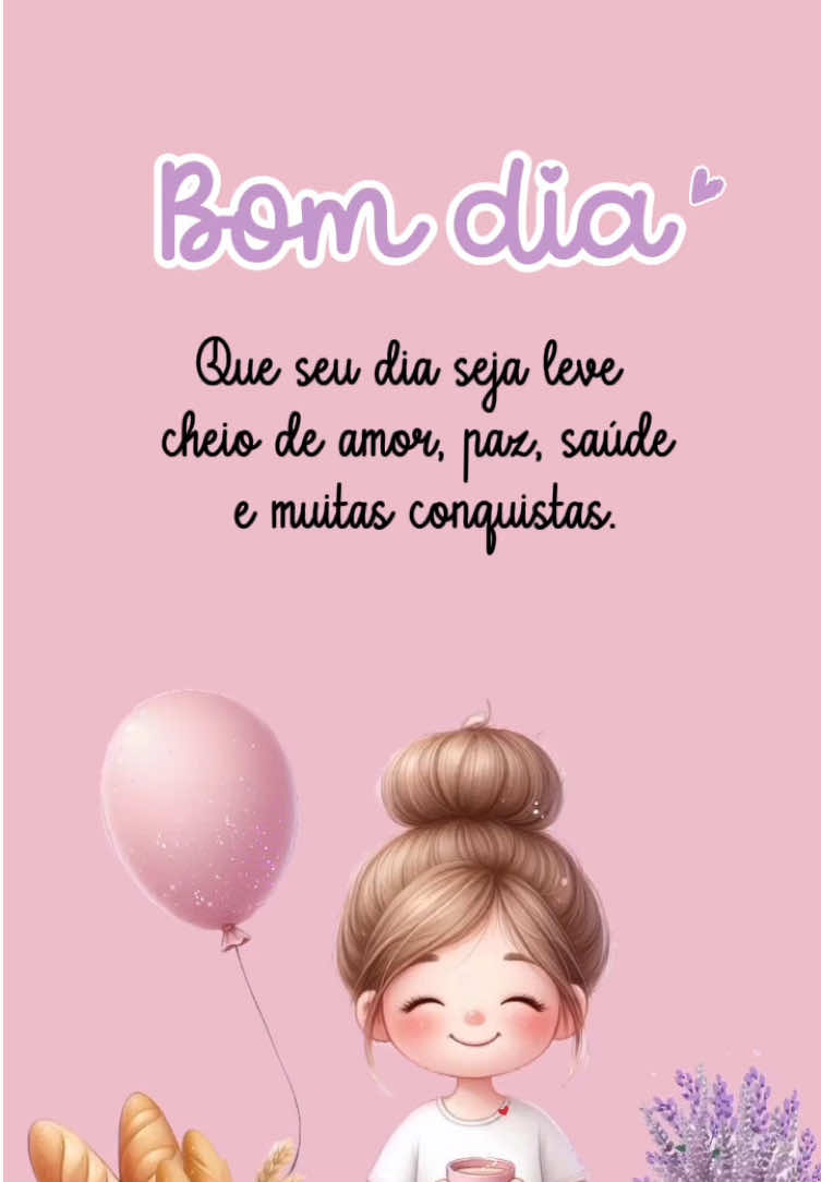 Bom dia! Que seu dia seja cheio de amor, paz, saúde e muitas conquistas. Que Deus cuide de cada detalhe, transformando desafios em oportunidades. Seja forte e corajosa, tenha fé e não desista. Lembre-se: grandes vitórias começam com pequenos passos. Tenha um dia incrível, abençoado e repleto de motivação para alcançar seus sonhos! #bomdia  #mensagemdebomdia #bomdiaparavocê #bomdiacomalegria #bomdiaflordodia #bomdiaabencoadoatodos🙏 #bomdiacomdeus #mensagemfofadebomdia #bomdiaa #mensagemmotivacional #paravoceforyou #fyp #paravoceforyou #mensagemdereflexão #mensagemdebomdia #mensagemdedeus 