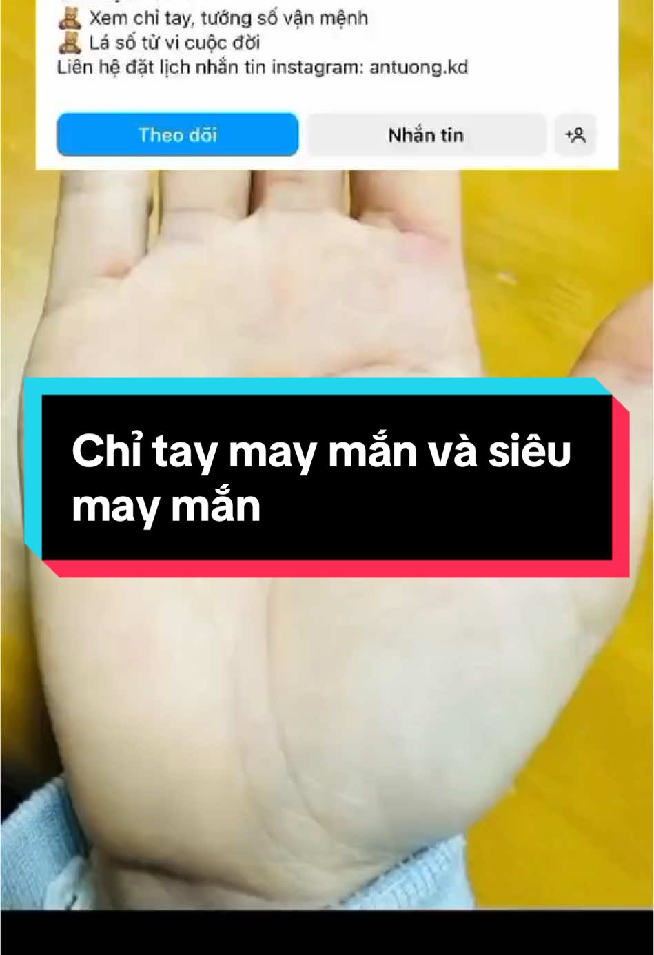 Chỉ tay may mắn và siêu may mắn #xemchitay #vanmenh #tinhduyen #phat #tuvi 