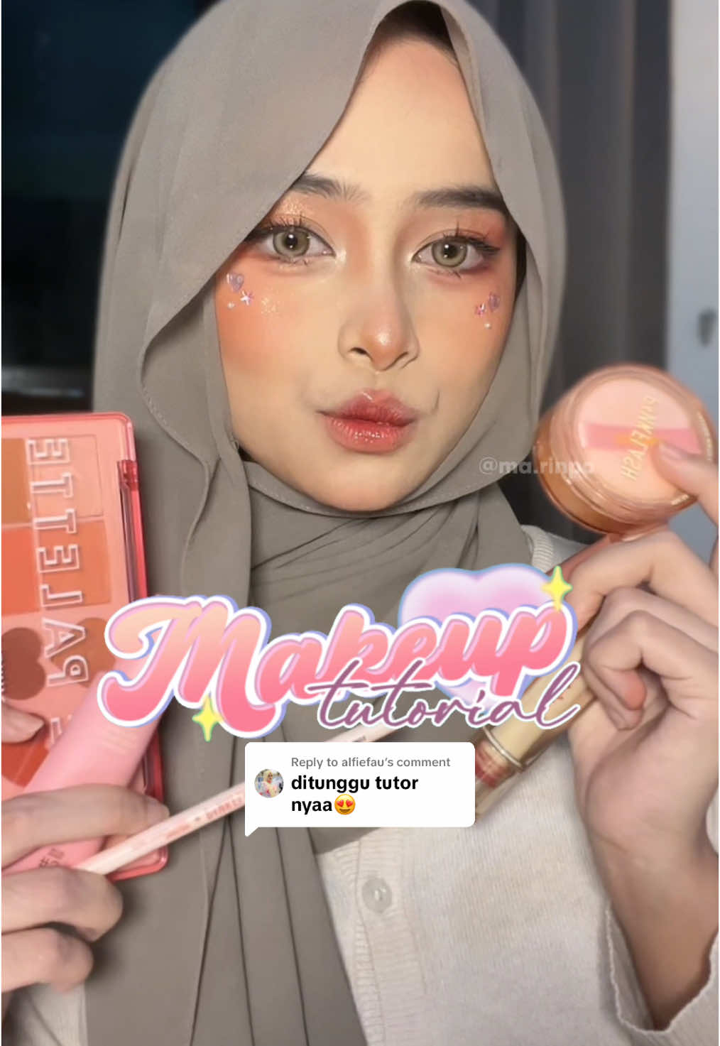 Replying to @alfiefau Tutorial is out! 🥰 Semuanya pake product yang affordable. Asalkan step nya bener hasil makeup nya insyaallah mirip ya hehe, selamat mencoba! 😻💖 . #makeuptutorial #makeuplook #tutorialmakeup #douyin #genz #beauty #makeupartist 