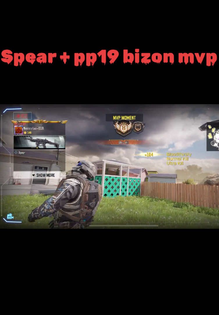 Cod Spear + pp19 bizon mvp#cod #callofduty #spearfishing #smg #goviral 