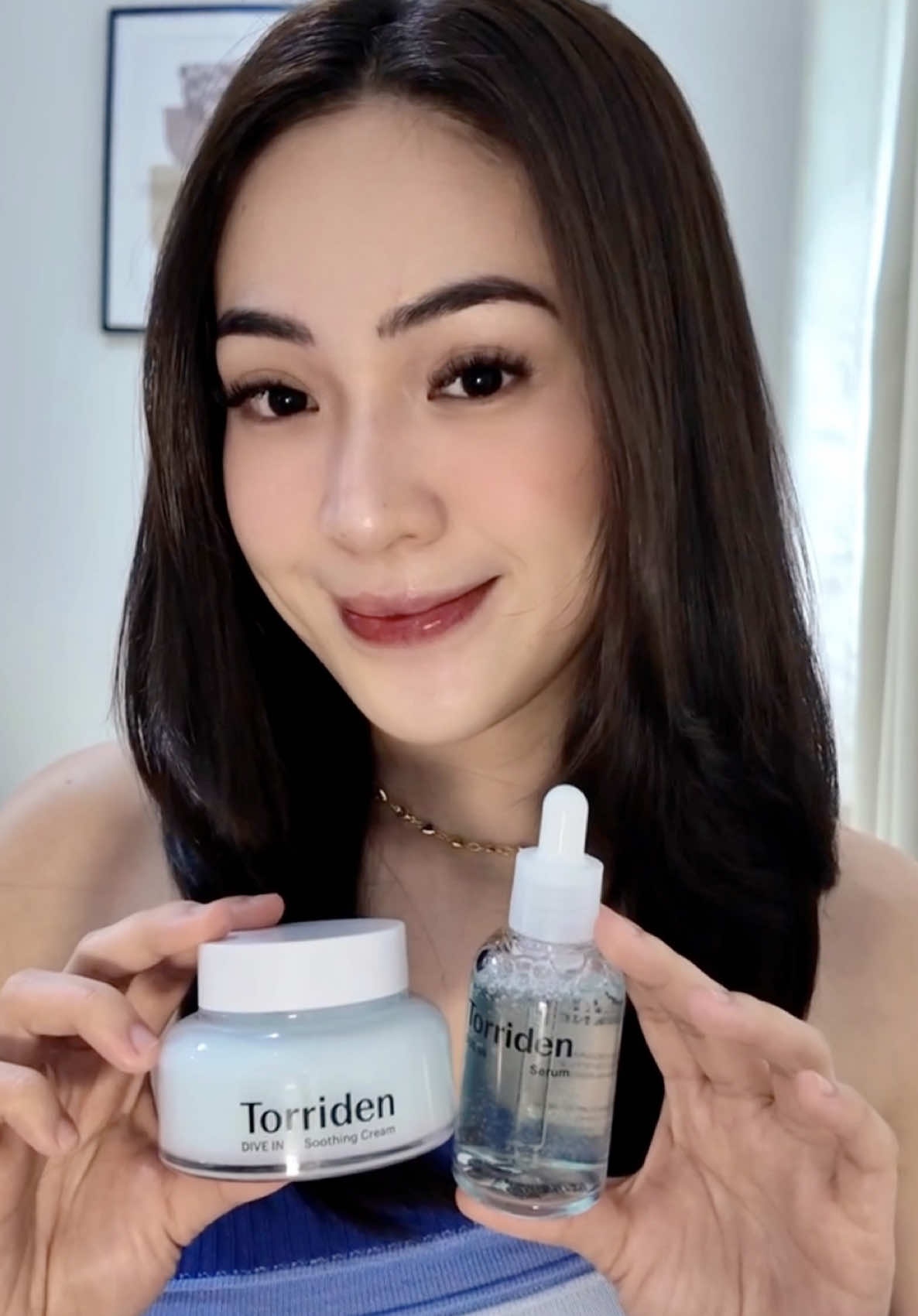 Perfect makeup base starts with your skincare! 🫧🌟🩵 Checkout Torriden DIVE-IN Hyaluronic Acid Serum and Soothing Cream. Torriden Official Store is available on the orange app! 🛒  #Torriden #skincare #kbeauty #glowing #makeupbase #glowybase #skincaretips #makeuptips 