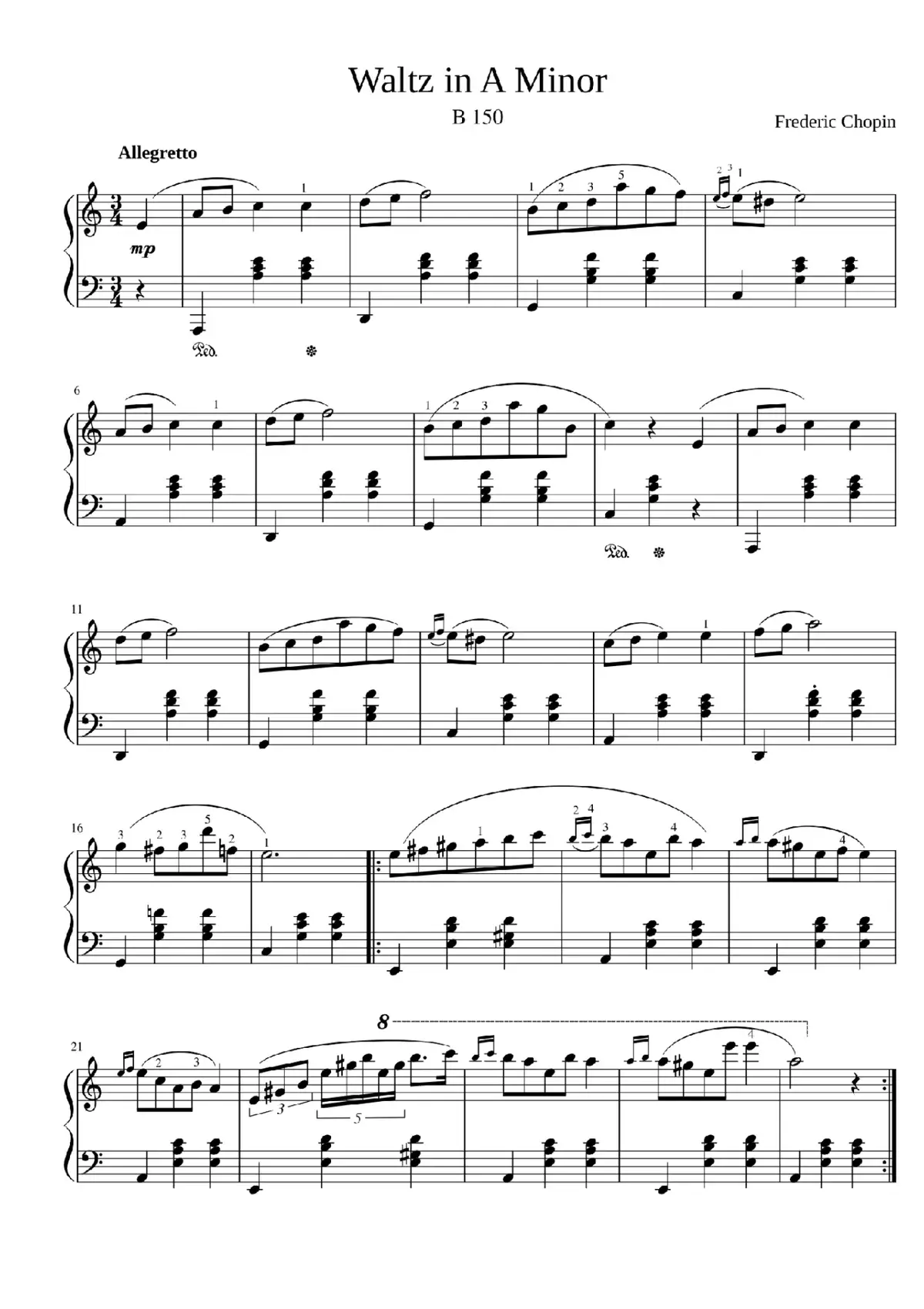 waltz in a minor #piano #pianosheet #pianosheetmusic 