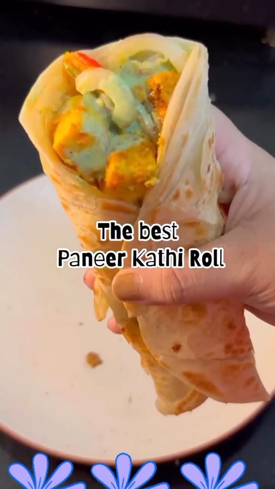 Delicious paneer Kathi roll recipe #paneer #roll #Recipe #snacks #cooking 