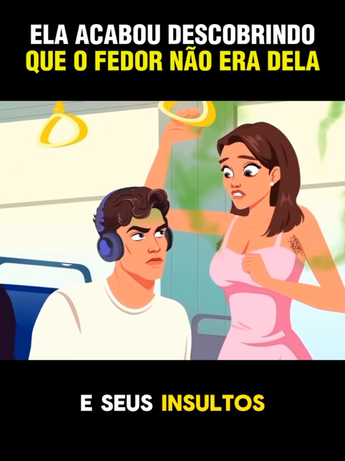 ela acabou descobrindo que o fedor não era dela #narração #cartoonme #Cartoon #desenho #fyp 