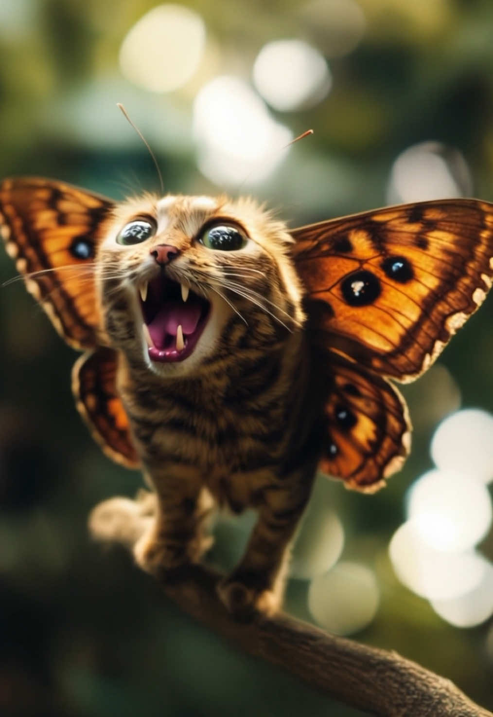 They made Butterfly Cat’s?! 😵‍💫👨‍🔬 🐈🦋✨ - - - #cat #catlover #catlife #kitten #kitty #snake #snakes #cats_of_world #cats_of_instagram #instacat #artificialintelligence #ai #aiart #aiartcommunity #weird #weirdcore #klingai #midjourney #butterfly #butterflys #fyp 