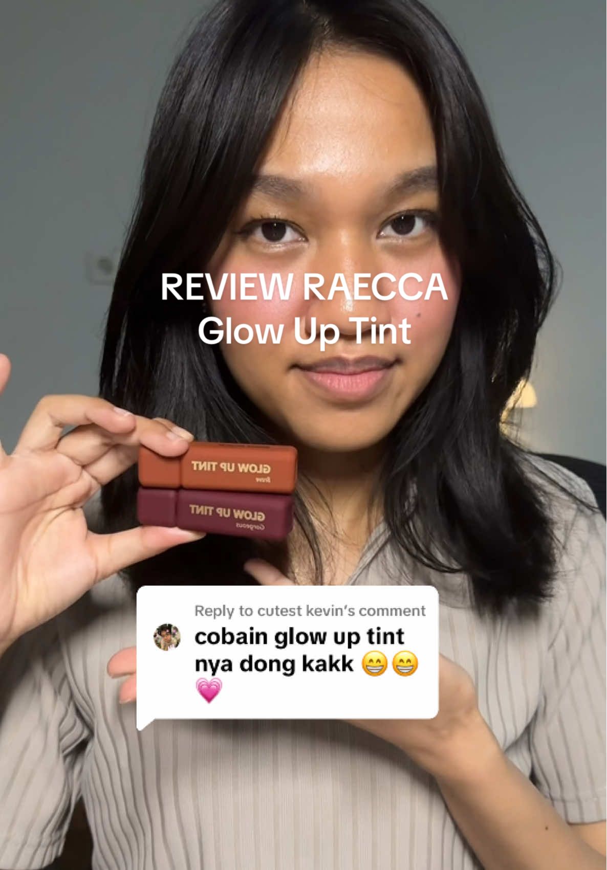 Replying to @cutest kevin Request liptint raecca done ✔️