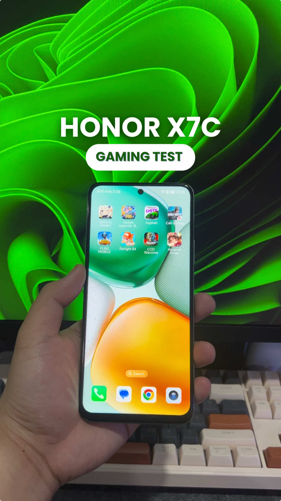 HONOR X7c Gaming Test #HONOR #GamingTest #techtok 