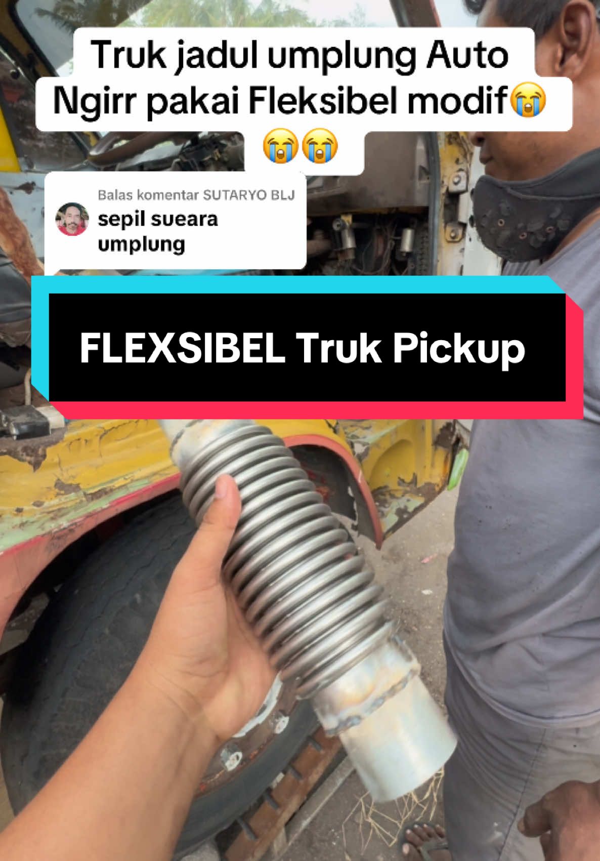 Membalas @SUTARYO BLJ Flexsibel modif,umplung nih bos👏👏👏👏,auto ngirr maksimal🔥🔥🔥 #fleksibel #knalpot #flexibel #cantermaniaindonesia #l300_pickup #umplung_mania 