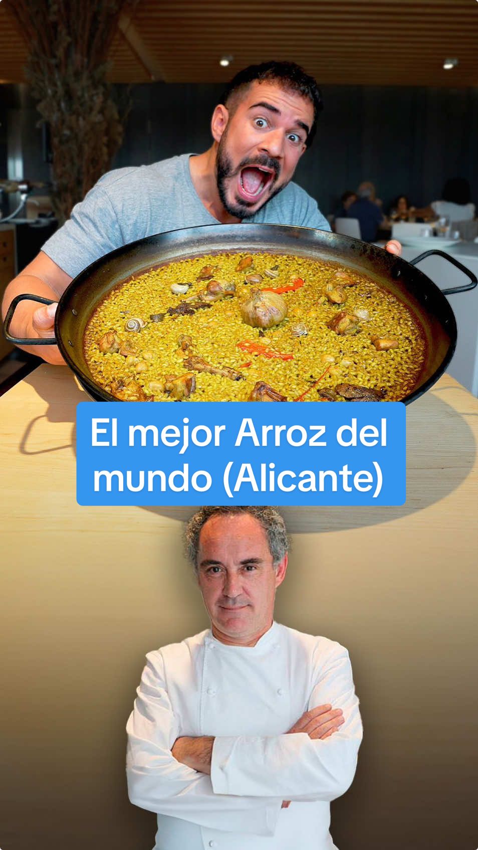 El mejor Arroz del mundo según Ferrán Adriá: 16€ por persona en un pueblo de Alicante 🥘 El famoso cocinero Ferrán Adriá ha declarado públicamente que este es el mejor Arroz del mundo y está en un pueblo de Alicante: se llama Alfonso Mira y he venido a probar este Arroz que cuesta 16€ por persona. El restaurante Alfonso Mira, ubicado en el encantador pueblo de Aspe, Alicante, es un lugar donde se celebra la cocina mediterránea y de mercado con un toque innovador y elegante. Este restaurante es dirigido por Alfonso Mira y su hermano Teo Mira, quienes combinan su pasión por la gastronomía y una extensa experiencia culinaria para ofrecer platos excepcionales, basados en la calidad de ingredientes locales y de temporada. En el Restaurante Alfonso Mira, el menú está cuidadosamente diseñado para destacar los sabores tradicionales de la región alicantina, incorporando un enfoque moderno que resalta la creatividad y la excelencia culinaria. Los platos incluyen tanto propuestas de pescados frescos como de carnes de alta calidad, así como una selección de arroces que son auténticos protagonistas de la gastronomía levantina. Además, la carta de vinos es otro de los atractivos, con una selección pensada para maridar a la perfección con cada plato, ofreciendo opciones de bodegas reconocidas y pequeñas producciones de vinos locales. El restaurante cuenta con un ambiente simple en decorado pero elegante y acogedor, ideal tanto para una comida familiar como para celebraciones especiales o cenas de negocios. Los espacios están diseñados con buen gusto y cuentan con salones privados, ofreciendo privacidad y comodidad a sus comensales. La atención al detalle y el servicio cercano completan la experiencia, haciendo de Alfonso Mira en Aspe una referencia gastronómica que no solo honra los sabores mediterráneos, sino que también los eleva, proporcionando una experiencia culinaria memorable. Te dejo la reseña con mi opinión de los platos y como siempre el ticket de la cuenta al final del video :) #arroz #alicante #restauranresalicante #ferranadria 