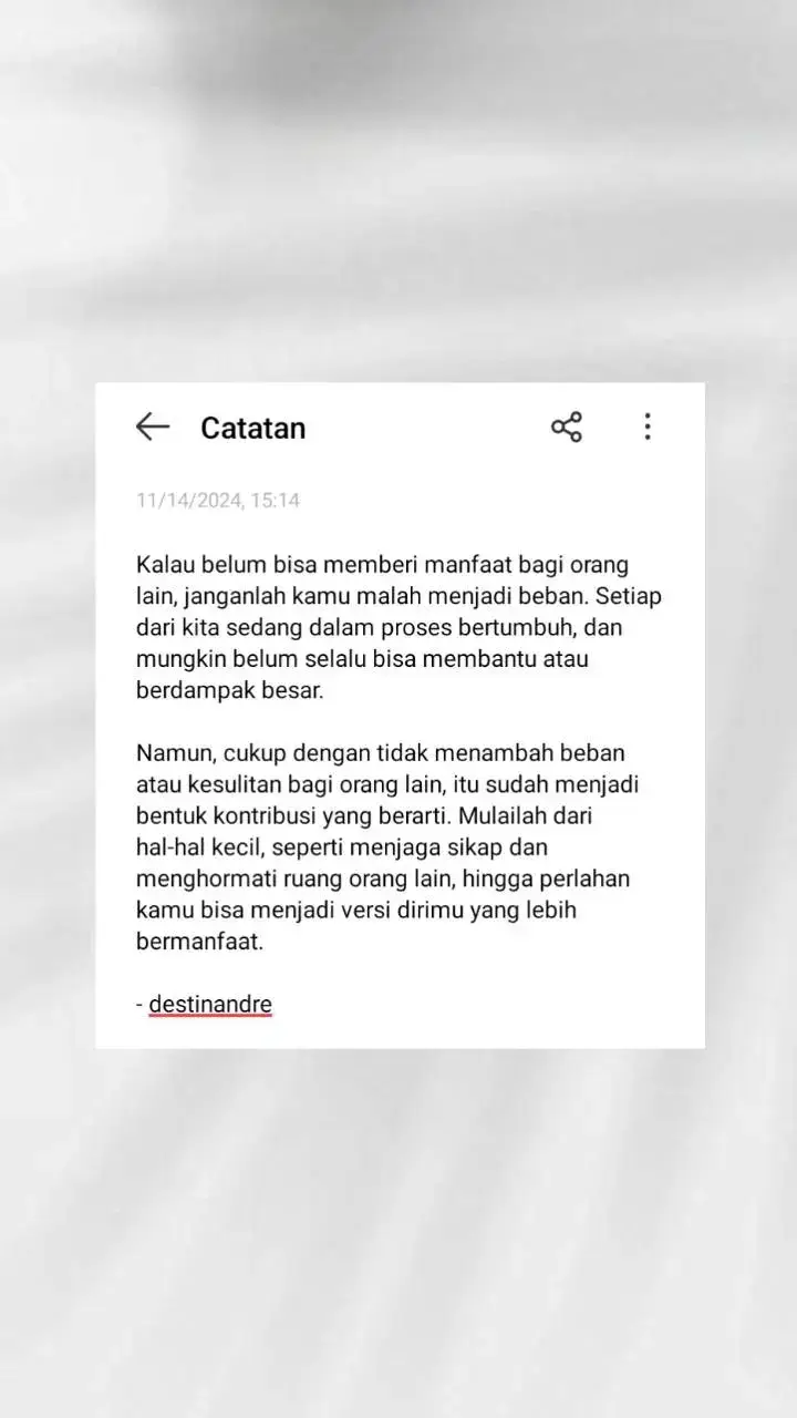 #katakatabijak#katakatamotivasi#motivasidiri#inspirasidiri#penyemangatdiri#fyp#tulisanmotivasi#rezeki#hadiahtuhan#tuhanitubaik#quotesstory#quotesislami#rezekiberupateman #motivasidiri#katakatabijak#katakatamotivasi#quotes#penyemangatdiri#tulisanmotivasi#fyp#penyemangat#katakatapenyemangat #semangatdiriku#ayosemangat#inspirasidiri#quotesstory #quotesdirisendiri #motivasidiri  #pengingatdiri#reminderislamic#nasehatdiri#fyp##motivasidiri#katakatabijak#katakatamotivasi#quotes#