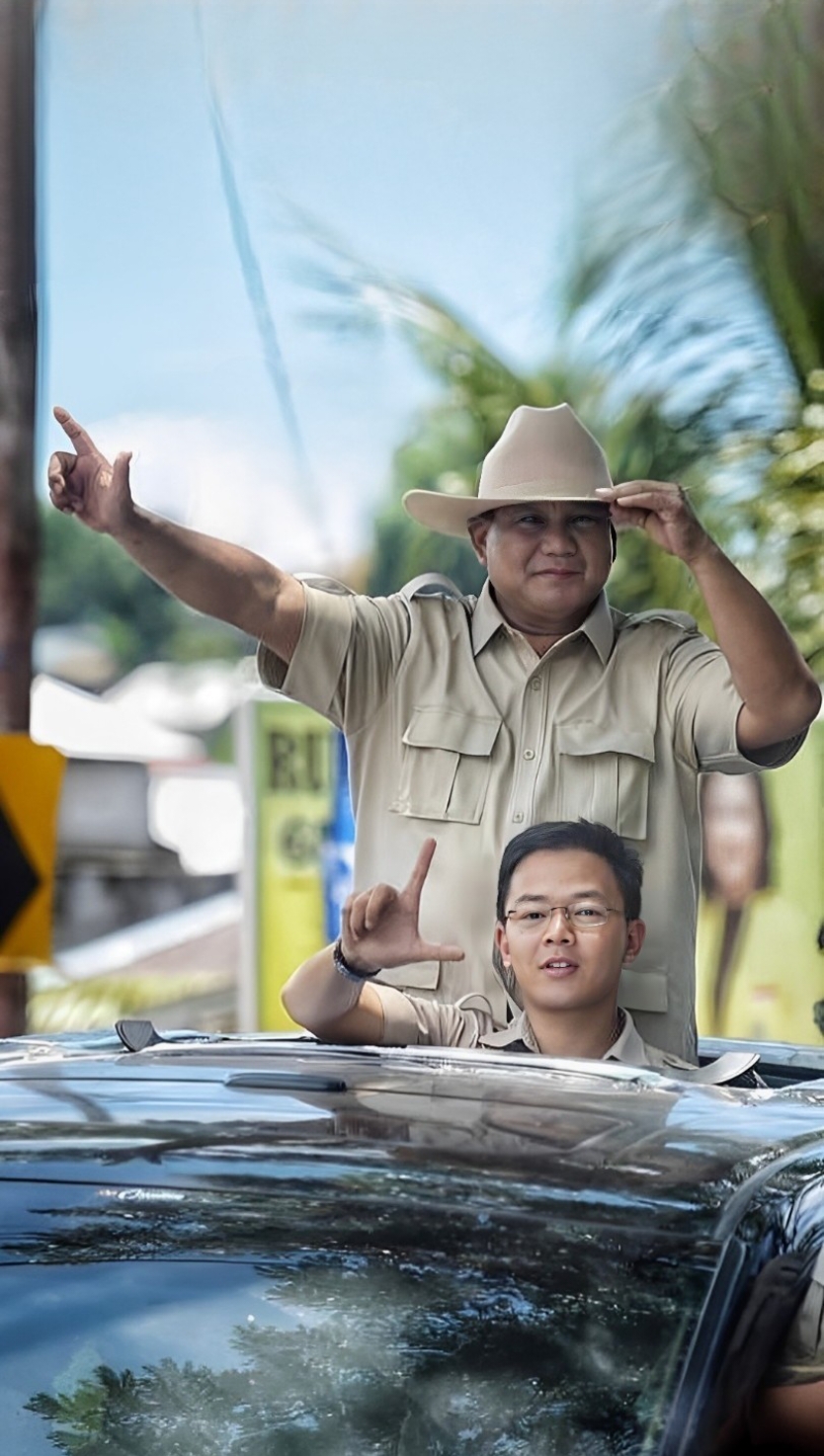 Sugiono, seorang pemuda cerdas yang dekat dengan Prabowo Subianto, sering disebut sebagai 