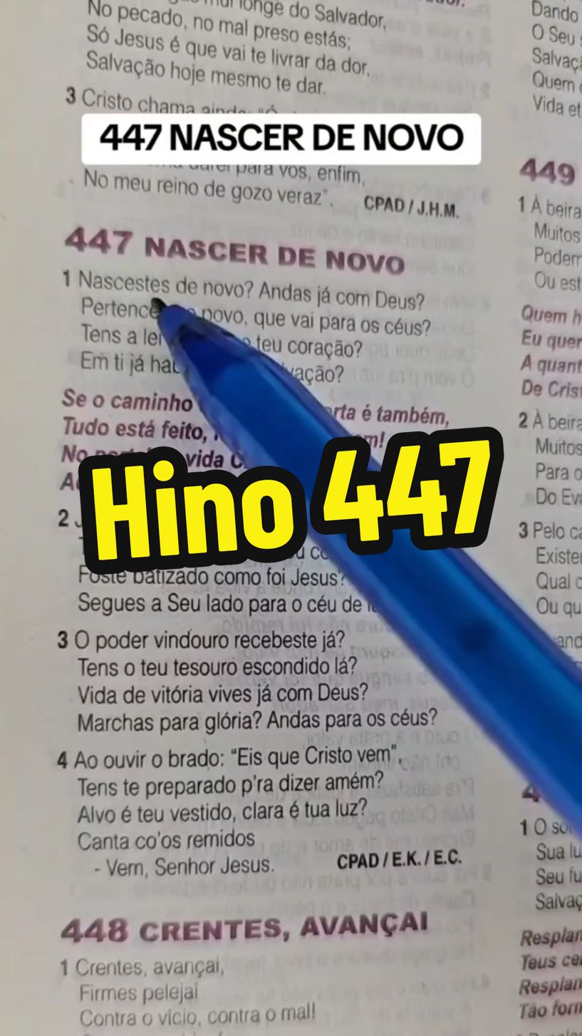 HINO 447 DA HARPA CRISTÃ  #harpa #harpacristã #hinodaharpa #hinodaharpacristã #louvor #hinos #igreja #assembleiadedeus #assenbleiadedeusmissao #deus #jesus  #harpacristã #louvor #louvorantigo  #gospel 