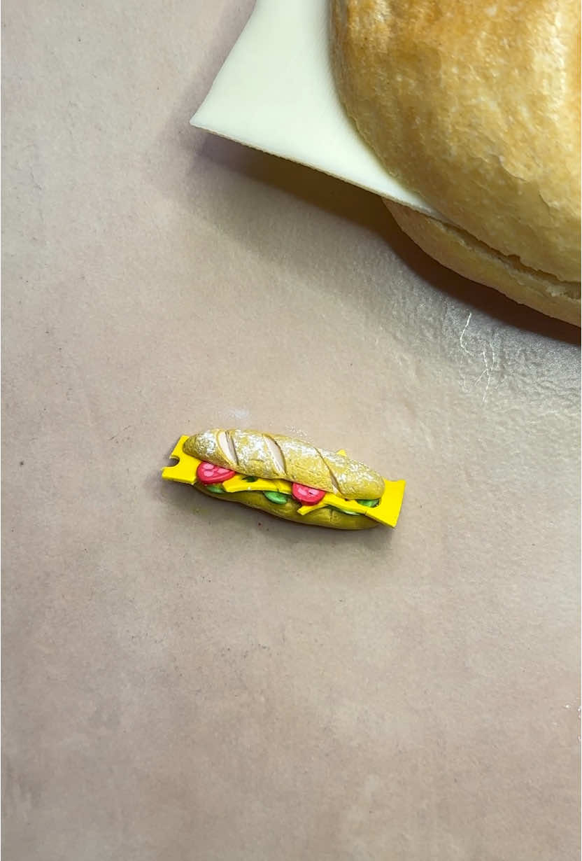 Tasty #polymerclay #tutorial #food #sandwich