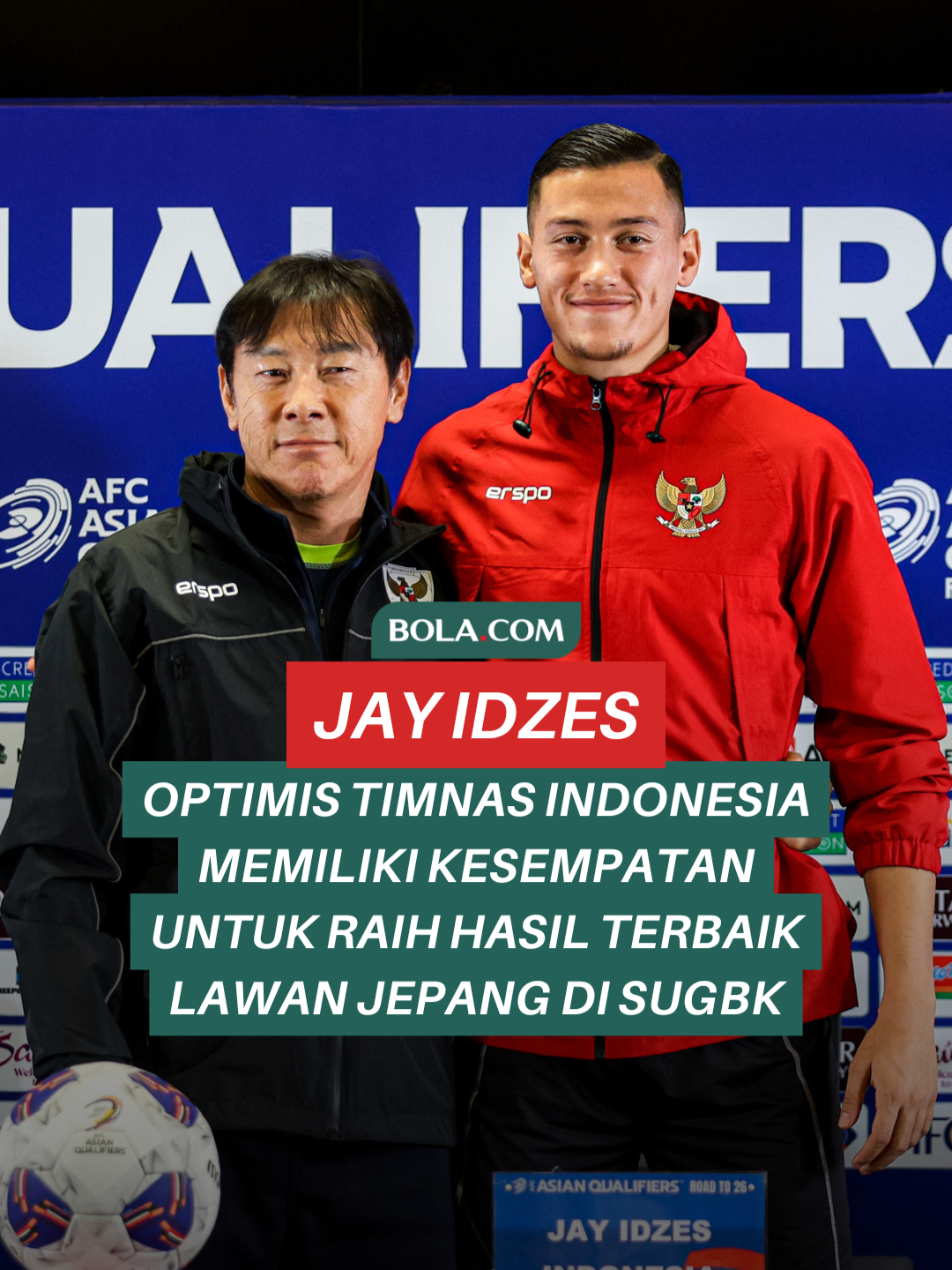 Jay Idzes optimis Timnas Indonesia memiliki kesempatan untuk raih hasil terbaik lawan Jepang di SUGBK #BolacomID #Bldhen #JayIdzes