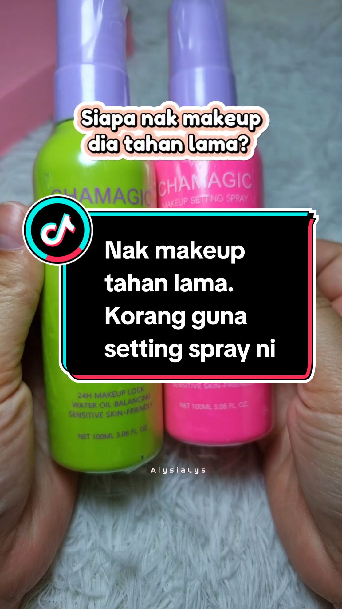 Lepas ni tak perlu risau mekap bercapuk, jumpa dah setting spray harga mesra poket ni. #settingspray #chamagic #makeuphacks #makeuptips 