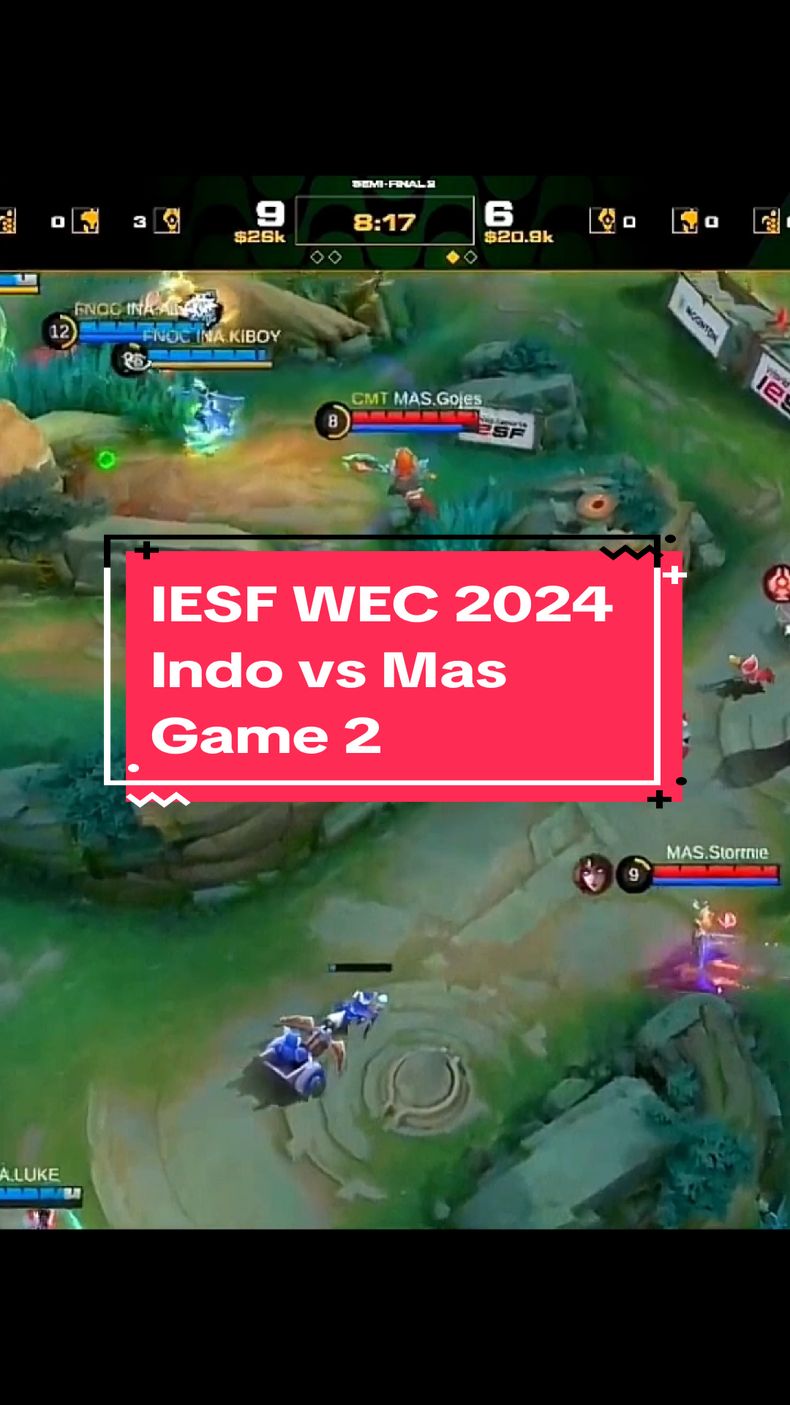 IESF WEC 2024 | Men MLBB | Playoffs | Malaysia vs Indonesia Game 2 #iesf #wec2024 #mlbb #fyp 