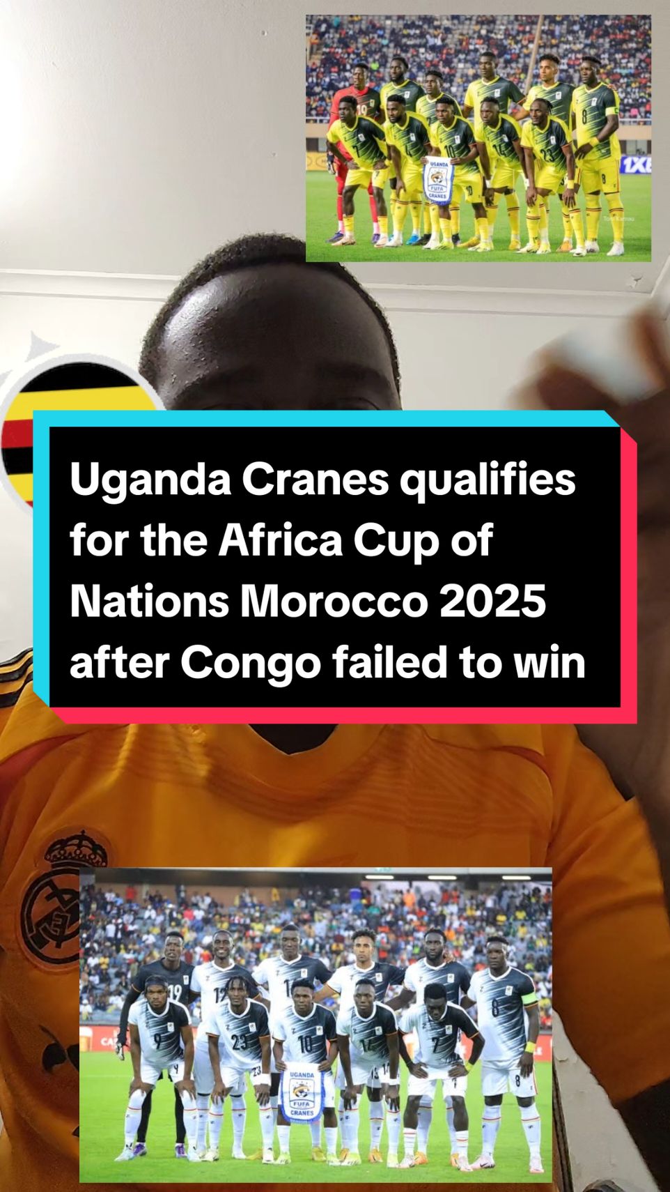 Uganda Cranes qualifies for the Africa Cup of Nations Morocco 2025 after Congo failed to win against South Sudan in Juba This will be Cranes’ 8th AFCON appearances 