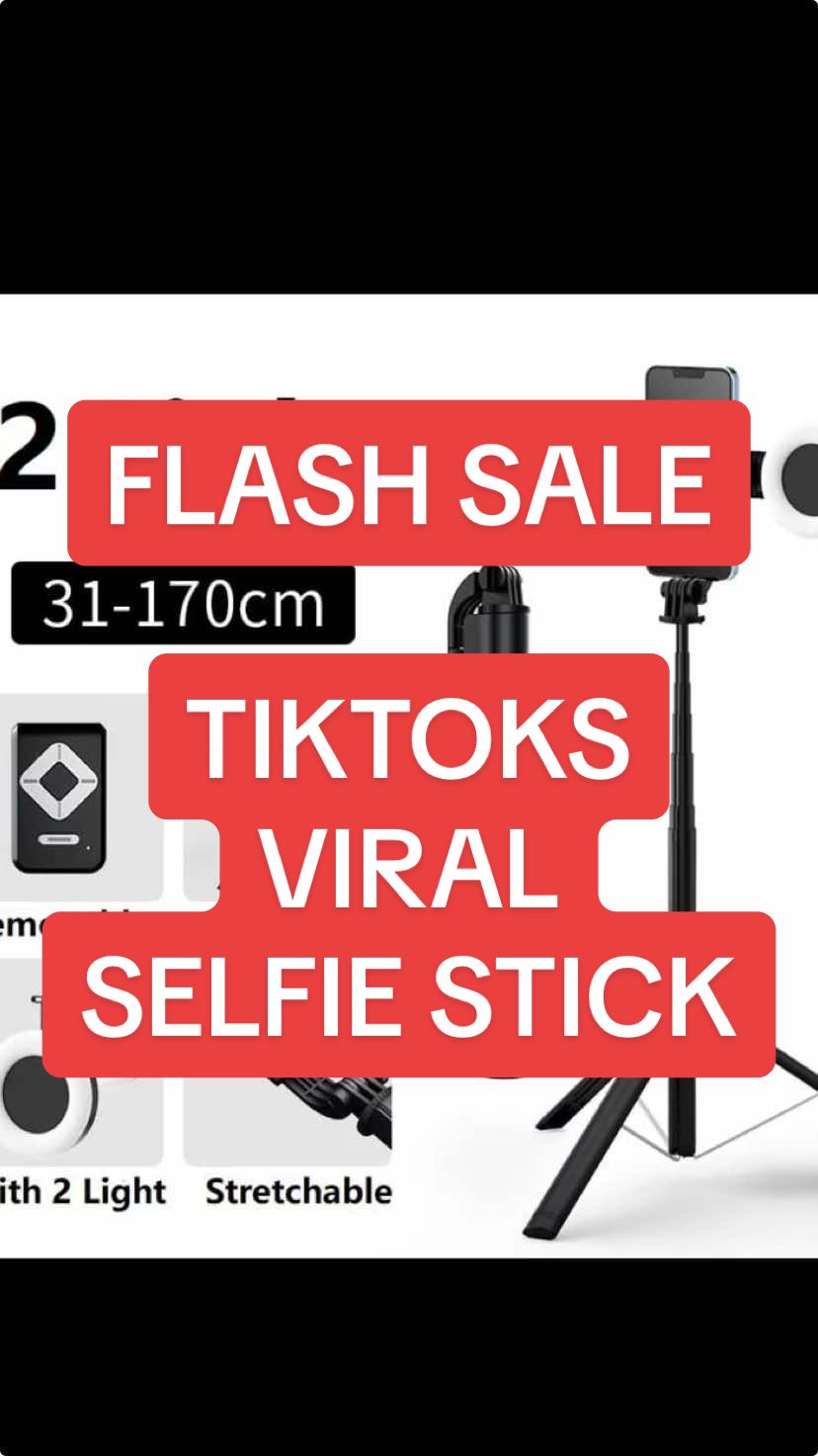55% OFF IS ON NOW for the viral 6 in 1 selfie stick! Grab now to capture your holiday moments!! #CapCut #contentcreator #selfiestick #tiktokmademebuyit #tiktokcybermonday #tiktokblackfriday #tiktokbestseller #holidaycountdown 