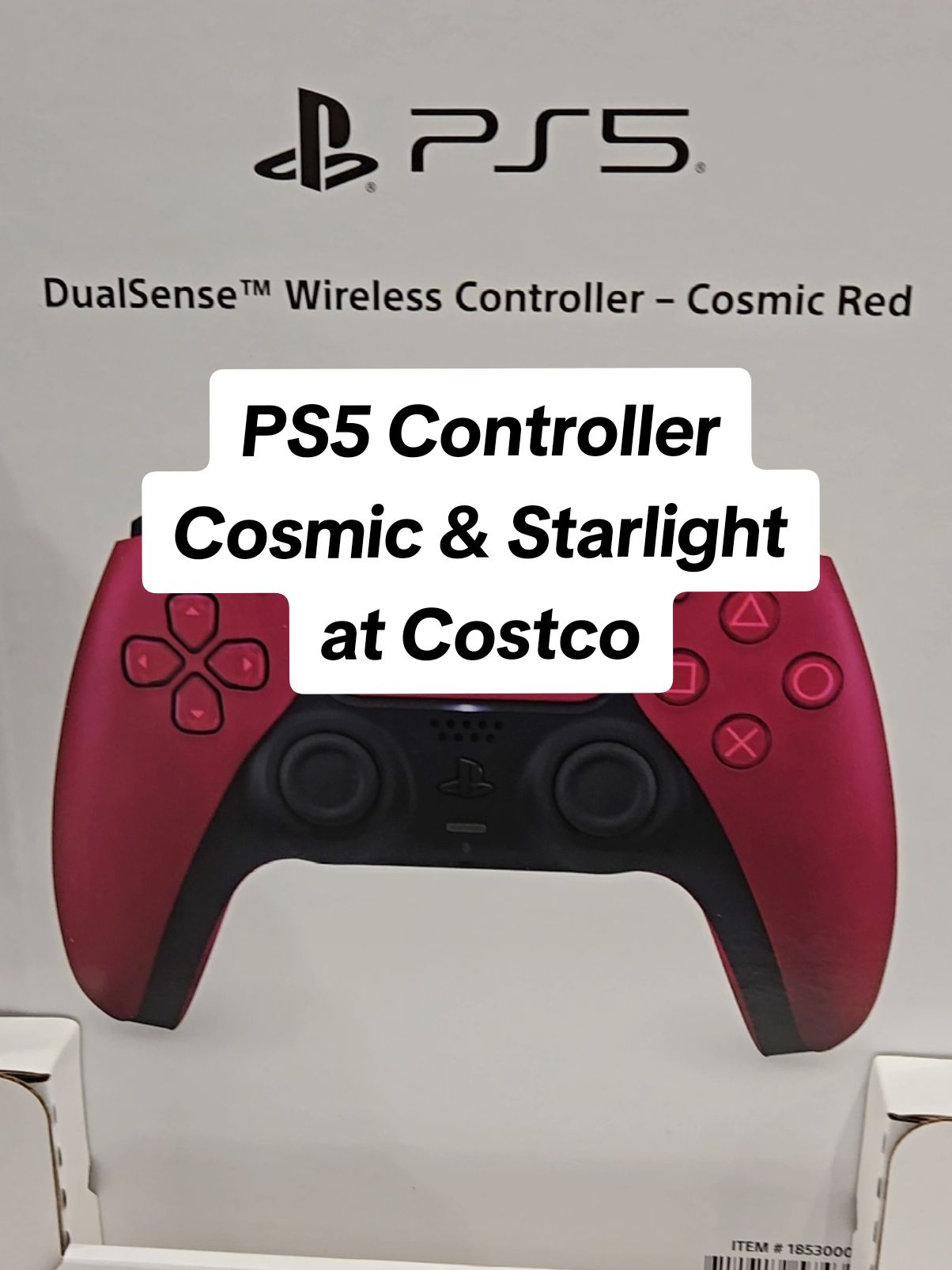 Playstation 5 DualSense Controller in Cosmic Red or Starlight Blue!  Great deal at $62.99 #costcobuys #costcofinds #costcotiktok #costco  #playstation5 #ps5controller 