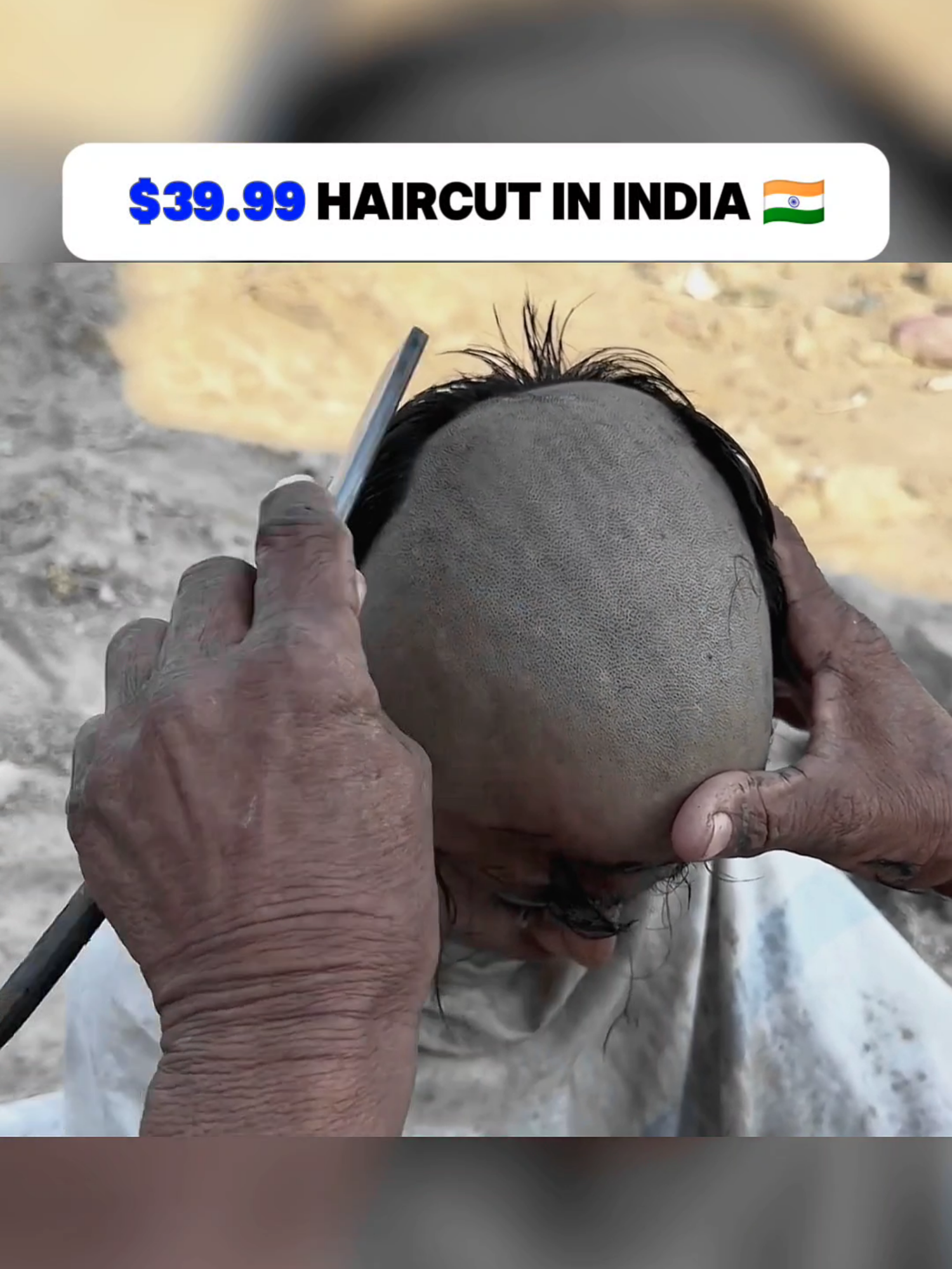 $39.99 haircut in india#india#indianbarber #asmrsounds #oldbarber #barber #haircut #asmr #asmrbarber