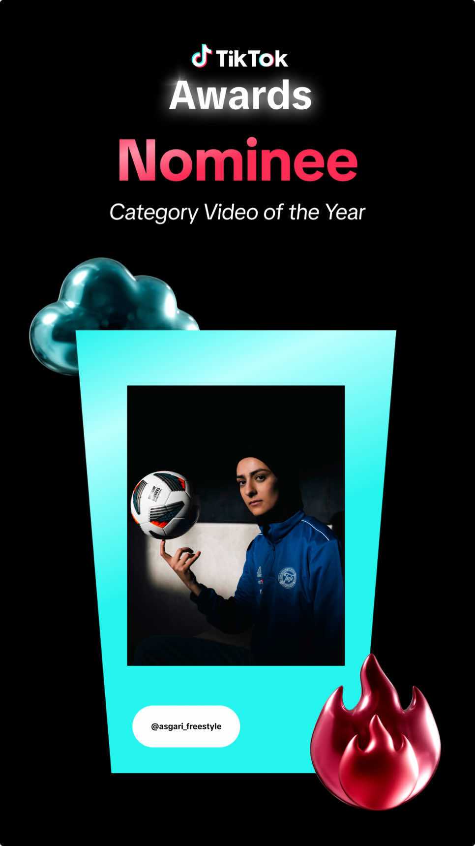 I stemmer ved at skrive “tiktok award” i søgefeltet. Scroll helt ned i bunden og find mig - tryk vote 🤍 Kæmpe team effort ⚽️ #dansktiktok #tiktokawardsscandinavia #tiktoknordic 