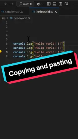 This is how you should be copying code #vscode #programming #codetok 