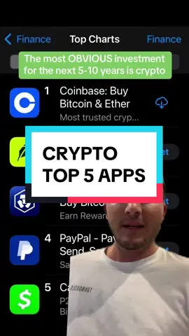 Top 5 finanace apps in the USA are crypto apps! What crypto are you investing in?  Comment below and ill shwre my thoughts on it!