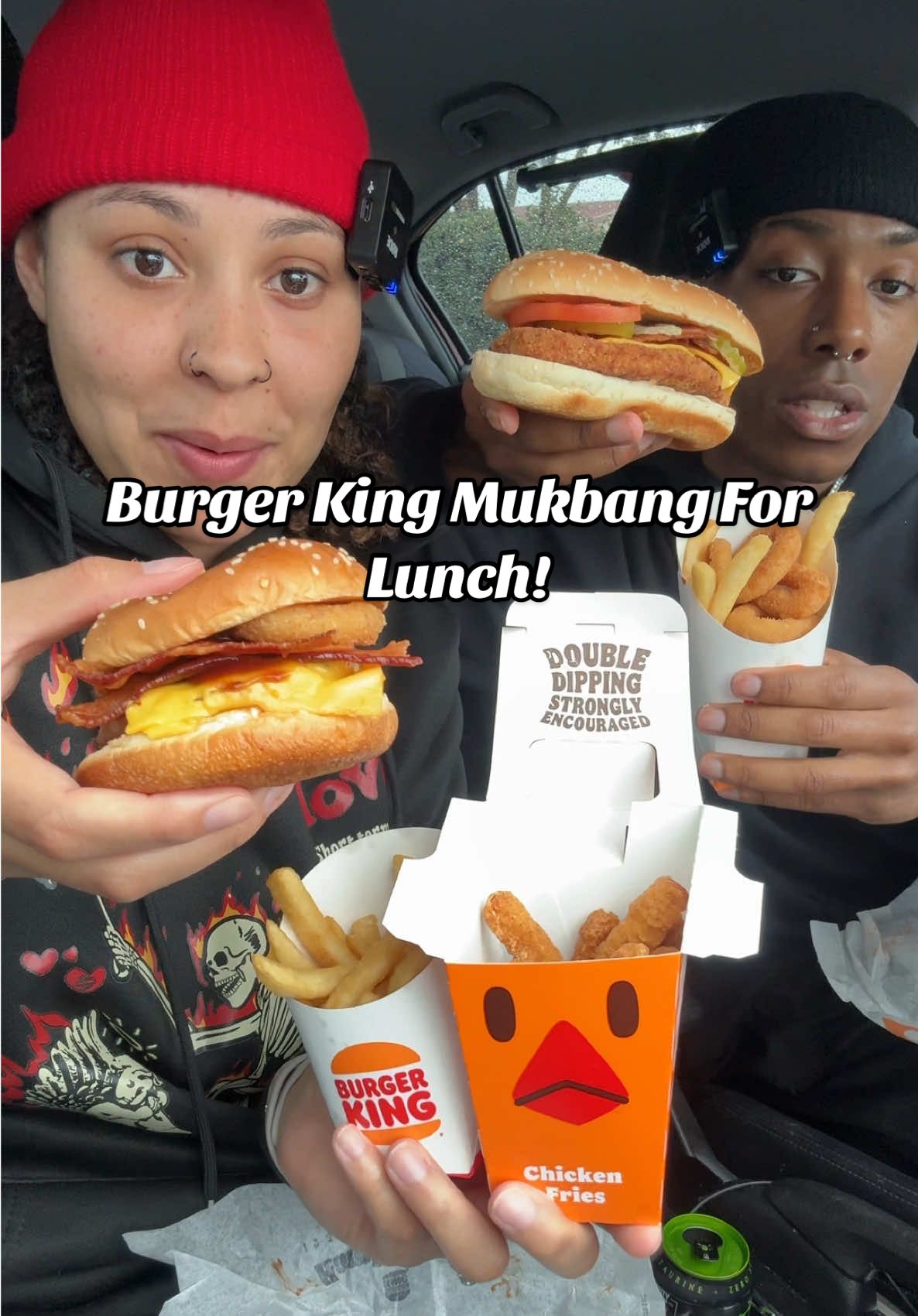 Burger King Mukbang For Lunch! •Jas use to work at Mcdonald’s and I use to work at Burger King. It’s always been this on going question of who is better. We are picking Burger King, but curious to see what yall would pick? #burgerking #foodtiktok #FoodTok #mukbang #mukbangeatingshow #fyp 