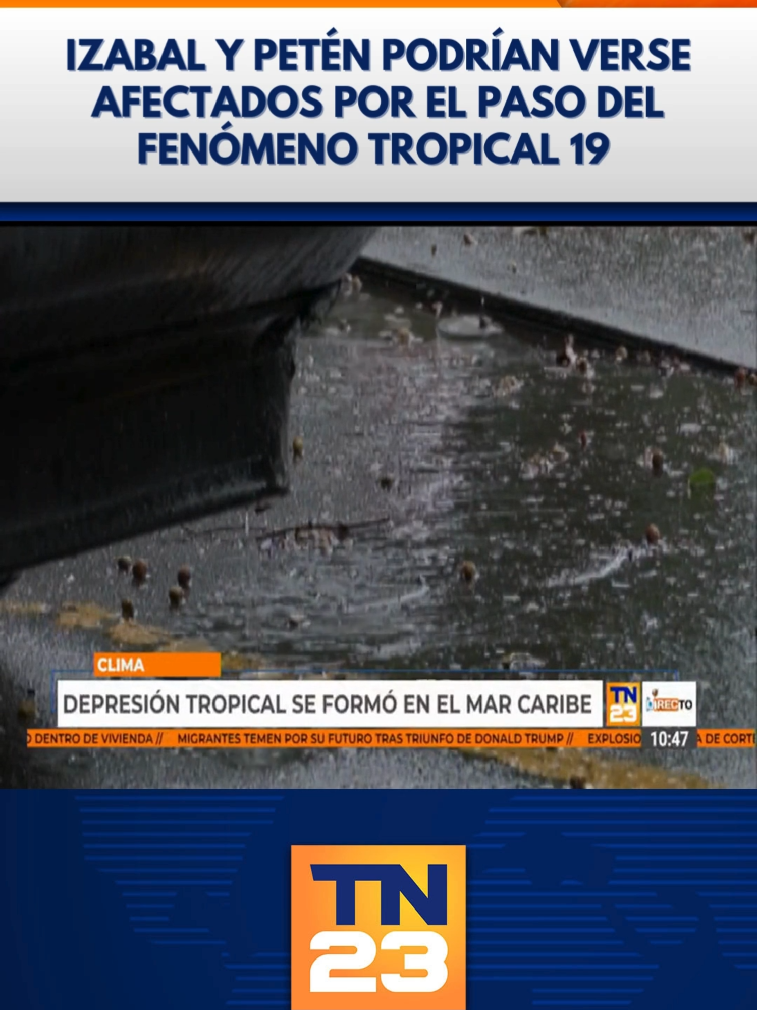 Izabal y Petén podrían verse afectados por el paso del fenómeno tropical 19 el cual amenaza en convertirse en una tormenta tropical