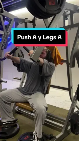 Mi Entrenamiento: Push A y Legs A Por si preguntáis, he cumplido 31 años. #gym #parati #fyp #Fitness #fitnessmotivation #gymbro #training #jim #rutina #grasa #viral #GymTok #workout #bodybuilding #foryou #tips #how #intensity #legs 