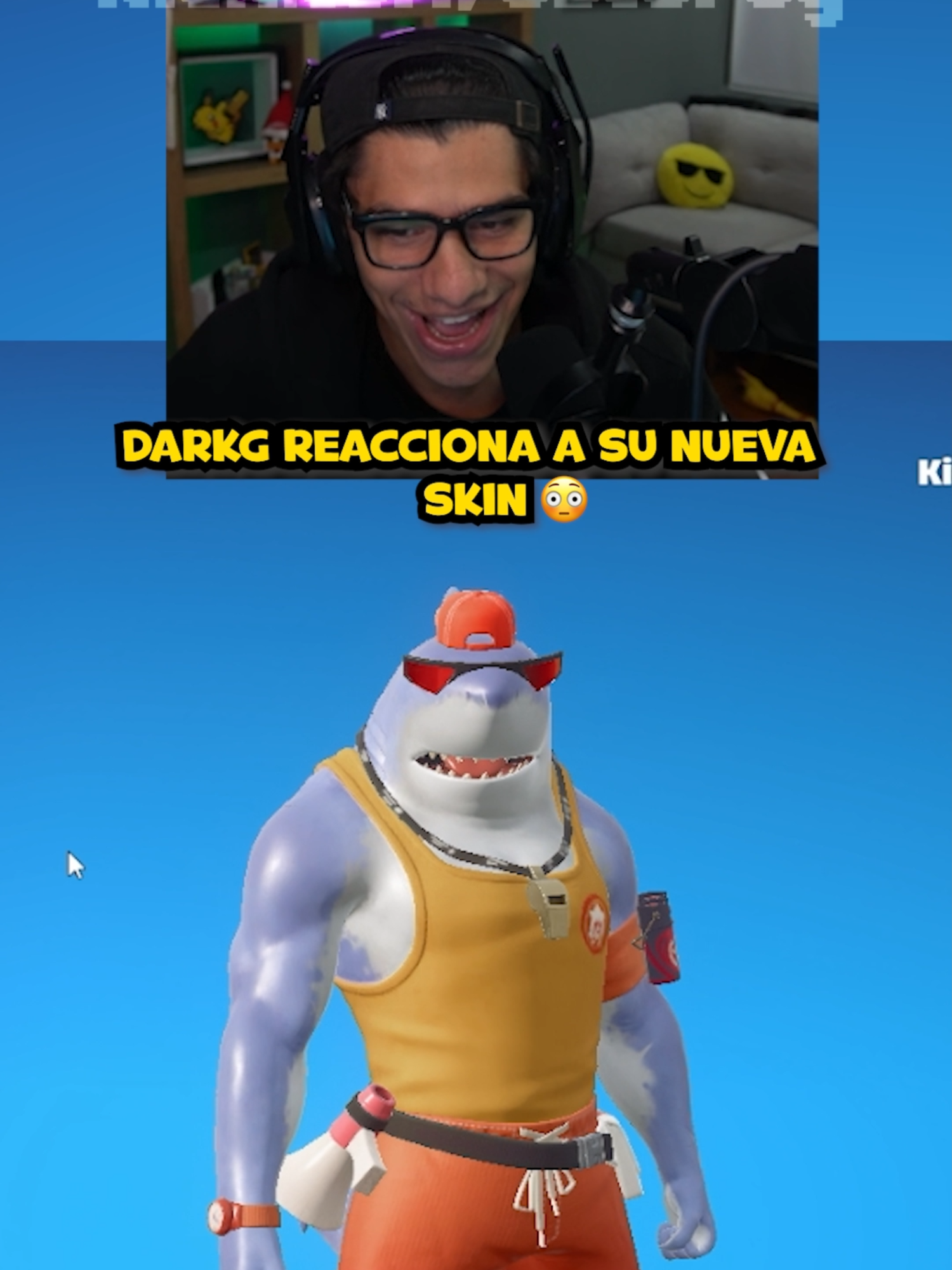 Mi nueva skin😳🦈 Kick💚: Oscurog #fortnite #fortniteclips #fyp #parati #foryouu #kick #streamer #darkg