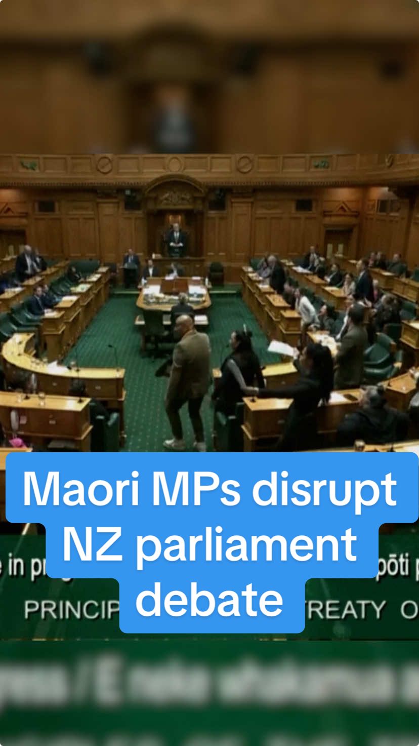 New Zealand’s parliament was temporarily suspended when Maori MPs performed a haka to disrupt a vote on a controversial bill. The bill proposed changes to a 184-year-old treaty between Maori and the Crown, which guarantees their rights. Maori MP Hana-Rawhiti Maipi-Clarke ripped up a copy of the bill as she led the haka in parliament.    #dwnews #NewZealand #Aotearoa #Maori #Indigenousrights 