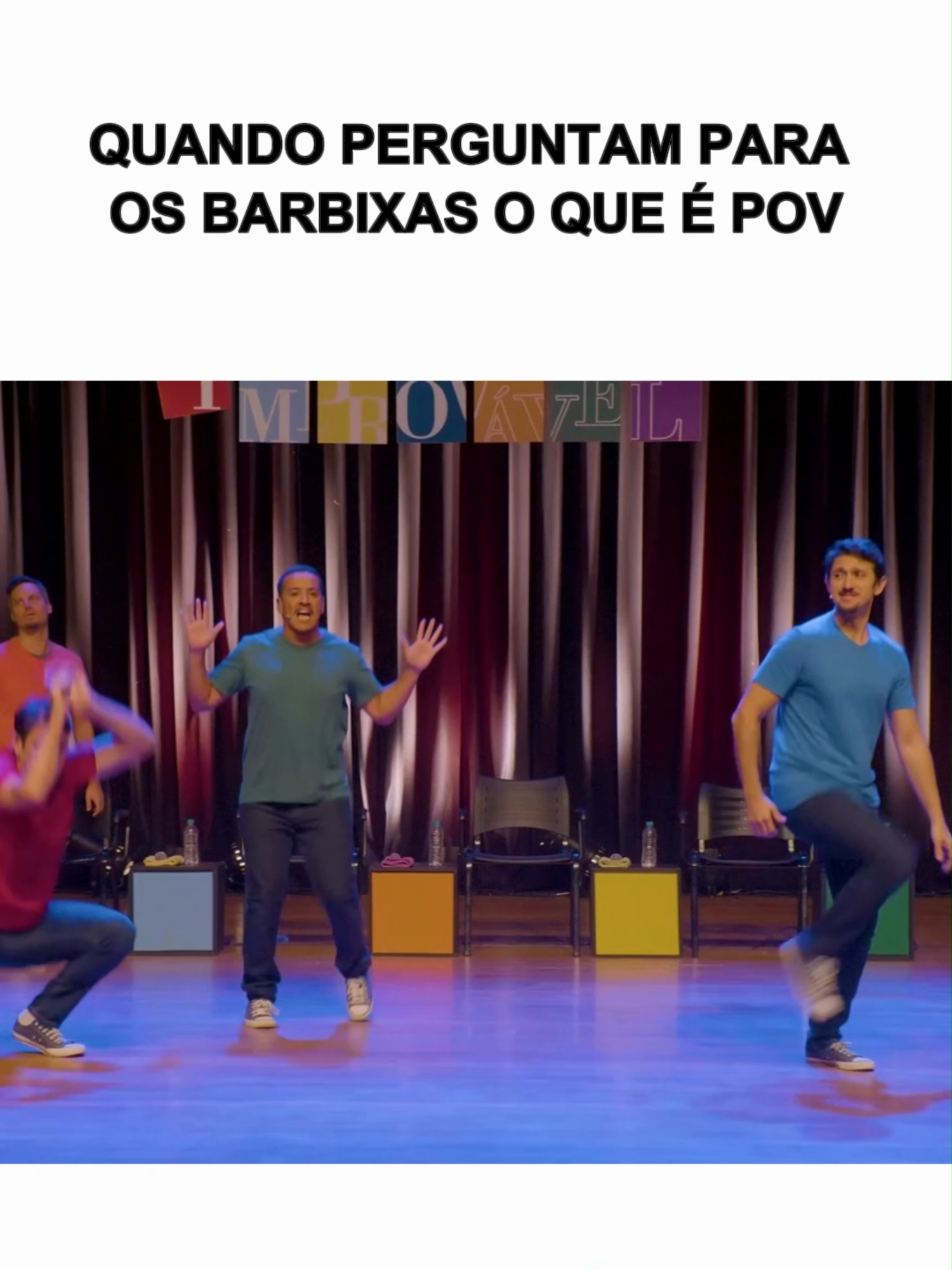 POV: Os Barbixas não sabem o que é POV. Veja mais corte e cenas completas em nosso canal do Youtube (!!) Barbixas -O Cravo e a Rosa I #Barbixas #Musical #Pov #Improvavel #Corte #CorteBarbixas