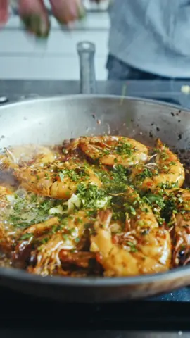 Party Prawns - Another Day In Paradise  Far greater than the sum of its parts. Time and time again -  never lets me down.  Prawns  Garlic Chilli Shallots Parsley Chives Butter  Lemon Evoo Salt