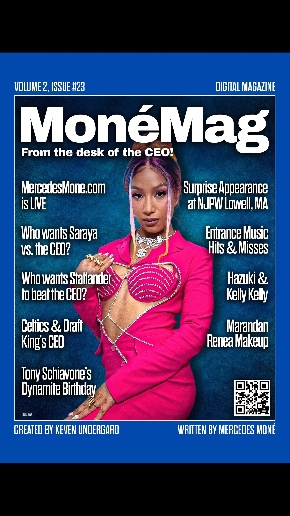 New week.. New #monemag .. but WAIT NEW WEBSITE TOO?! Somebody sound the alarm Moné Krew, we have just leveled up‼️😱🤯 🤑 http://mercedesmone.com