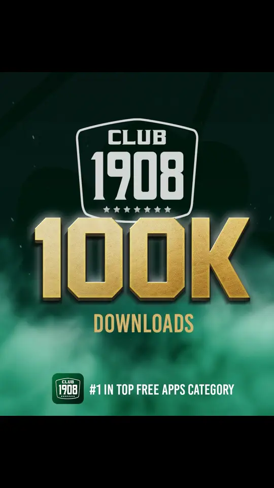 Our application has been downloaded by 100.000 of you the first three days of its launch!  Thank you for being a part of this new and exciting project. 💚 We’ve just started!  Download CLUB 1908 here 👉 Link in Bio  #WeTheGreens #paobcaktor#LiveTheGreenMagicc #Club1908 #OneClubOneApp #new #champions #app  #downloads 