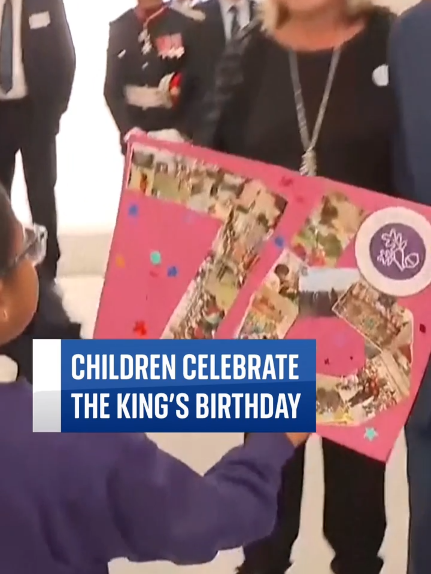 King Charles turned 76 and the celebrations included a gun salute, opening two food distribution hubs and visiting a surplus food festival where children sang him happy birthday.  #skynews #KingCharles #birthday