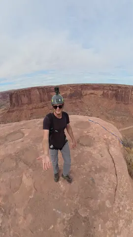 Finding the perfect leap in Moab! 🏜️🪂 There’s nothing quite like the rush of a two-way BASE jump in Moab. The canyon walls echo as we take the leap, feeling the wind rush by and the world drop away beneath us. Every jump here has its own thrill, but today, we found the sweet spot. Who would you bring for a jump like this?