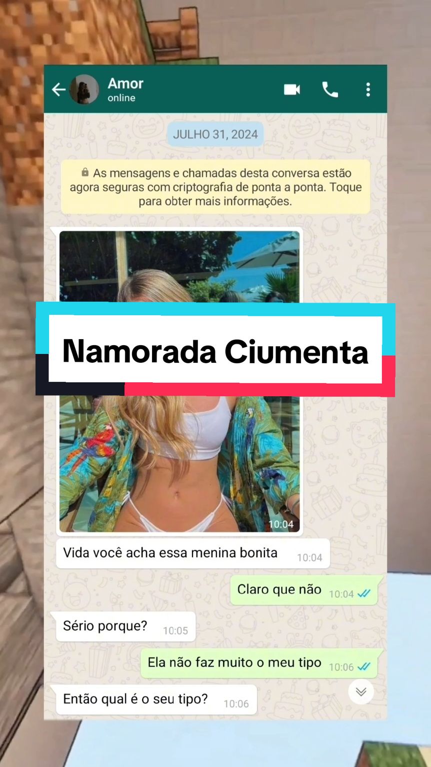 Parte 1| Namorada Ciumenta #conversasdewhats #conversasengraçadas #whatsappchat #fyp 